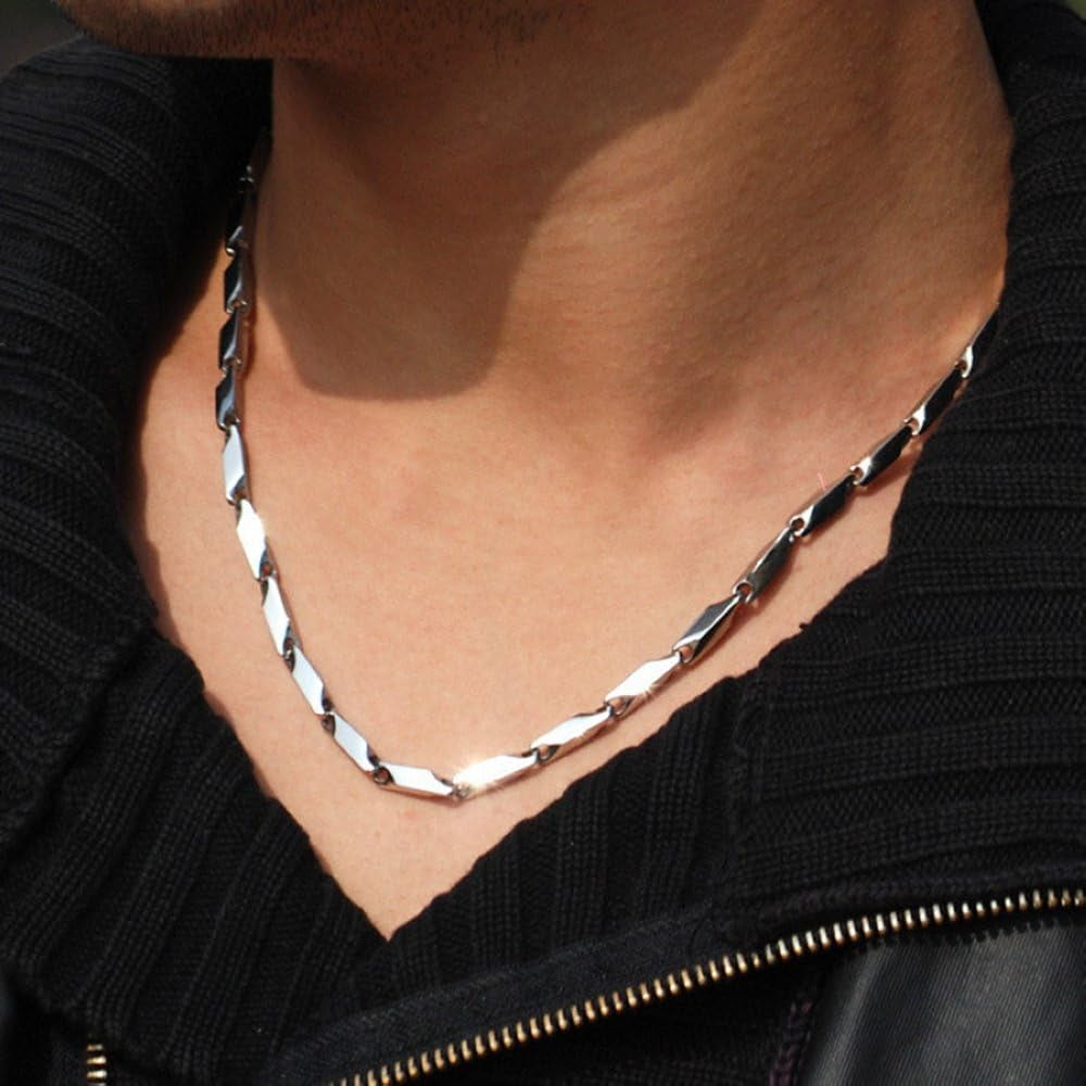 ' Lingot 18 "20" 22 Collier En Acier Inoxydable Pour Homme
